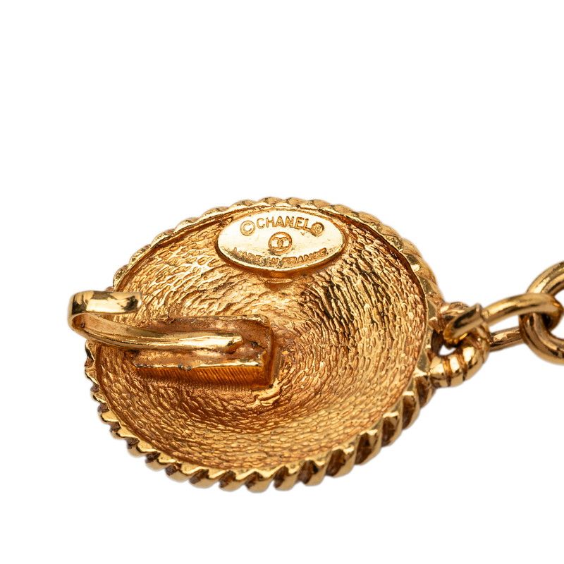Chanel CC Logo Vintage Horse Chain Belt Gold Plated — view 4