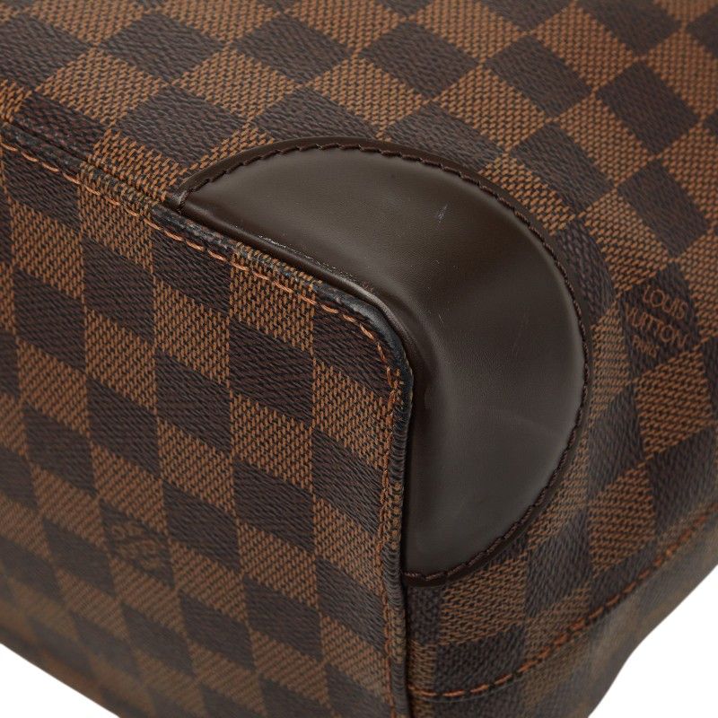 Louis Vuitton Damier Hampstead PM Tote Brown Leather — view 5