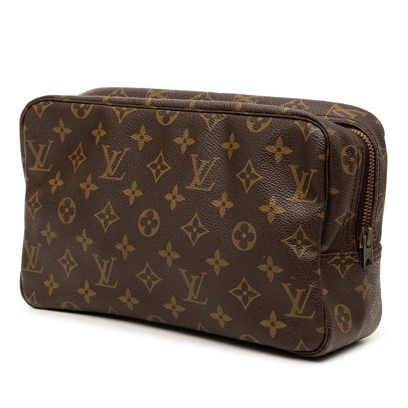 Louis Vuitton Monogram Trousse Toilette 28 Clutch Brown — view 2