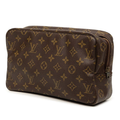 Louis Vuitton Monogram Trousse Toilette 28 Clutch Brown — view 2