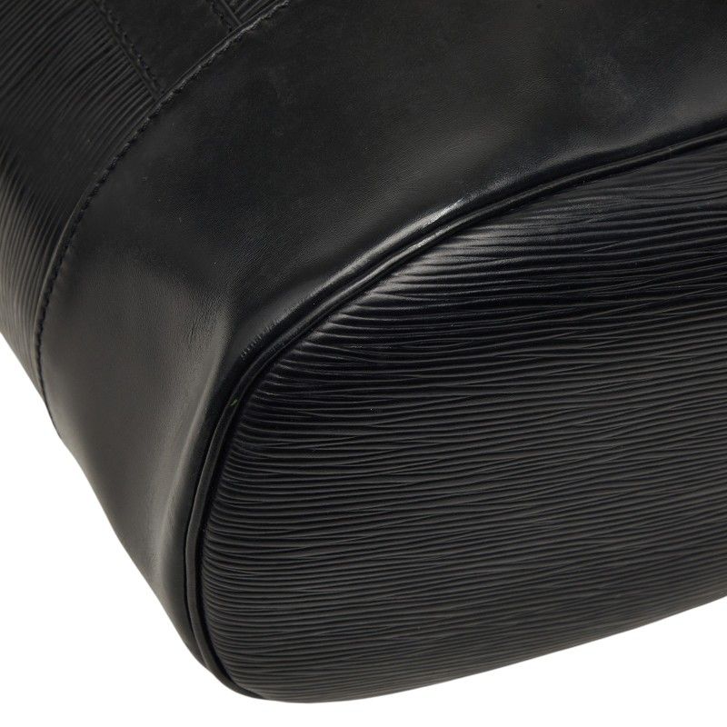 Louis Vuitton Epi Randonnee GM Shoulder Bag Noir Black Leather — view 5