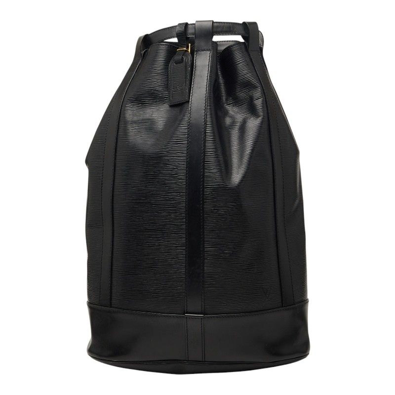 Louis Vuitton Epi Randonnee GM Shoulder Bag Noir Black Leather