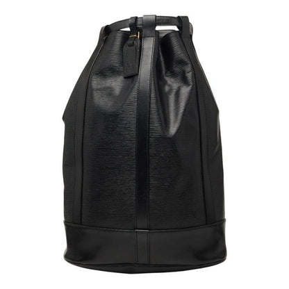 Louis Vuitton Epi Randonnee GM Shoulder Bag Noir Black Leather