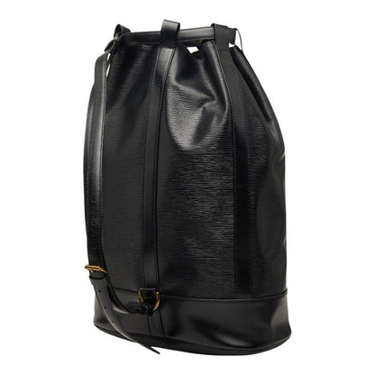 Louis Vuitton Epi Randonnee GM Shoulder Bag Noir Black Leather — view 2