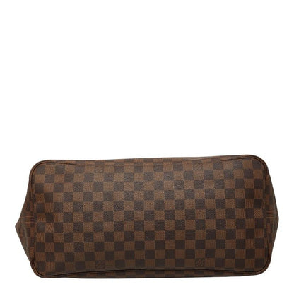 Louis Vuitton Damier Neverfull GM Tote Shoulder Bag Brown Leather — view 3