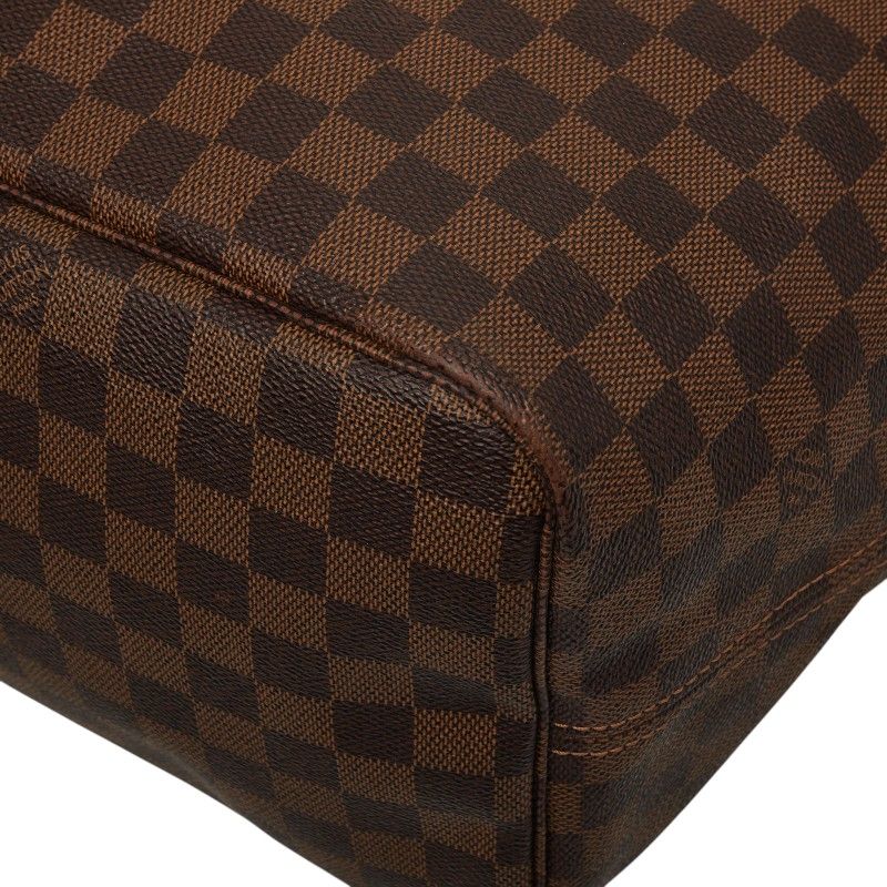 Louis Vuitton Damier Neverfull GM Tote Shoulder Bag Brown Leather — view 6