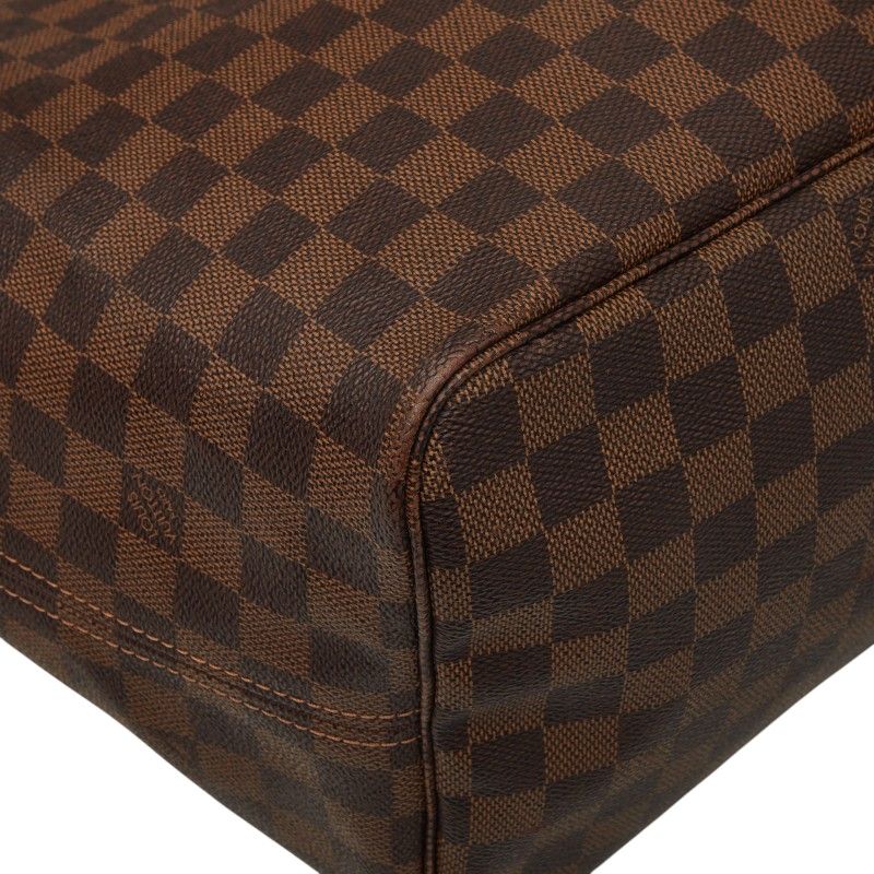 Louis Vuitton Damier Neverfull GM Tote Shoulder Bag Brown Leather — view 5