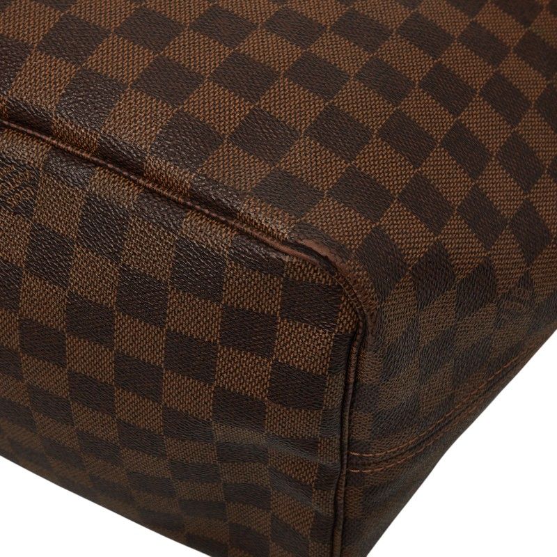 Louis Vuitton Damier Neverfull GM Tote Shoulder Bag Brown Leather — view 7
