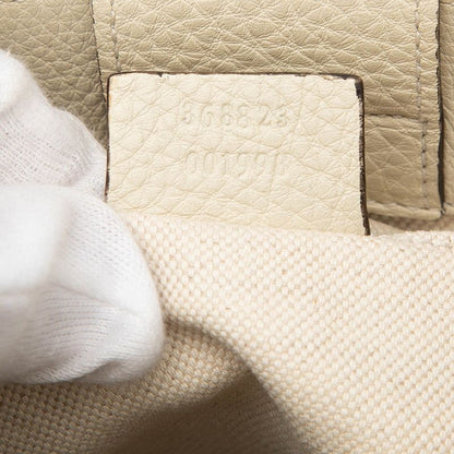 Gucci Bamboo 2-Way Shoulder Bag White Leather — view 6