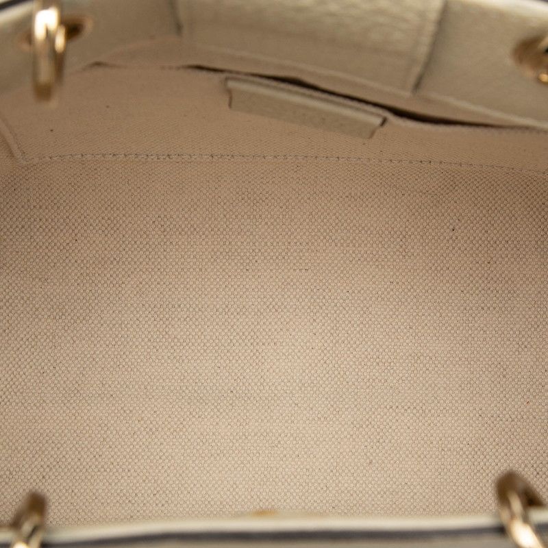 Gucci Bamboo 2-Way Shoulder Bag White Leather — view 4