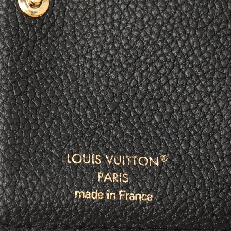 Louis Vuitton Monogram Empreinte Portefeuille Bifold Wallet Noir Black Leather — view 6