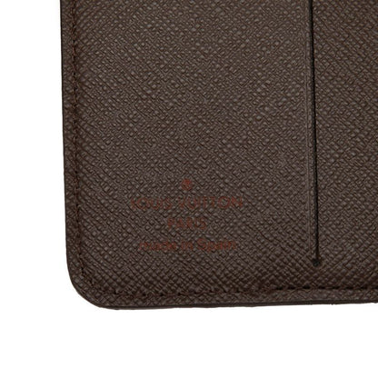 Louis Vuitton Damier Compact Zip Bifold Wallet Ebene Brown Leather — view 5