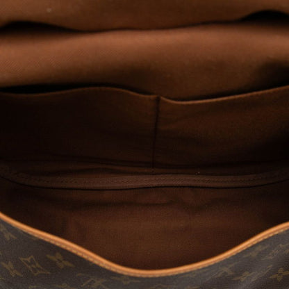 Louis Vuitton Monogram Saumur 35 Crossbody Shoulder Bag Brown Leather — view 4