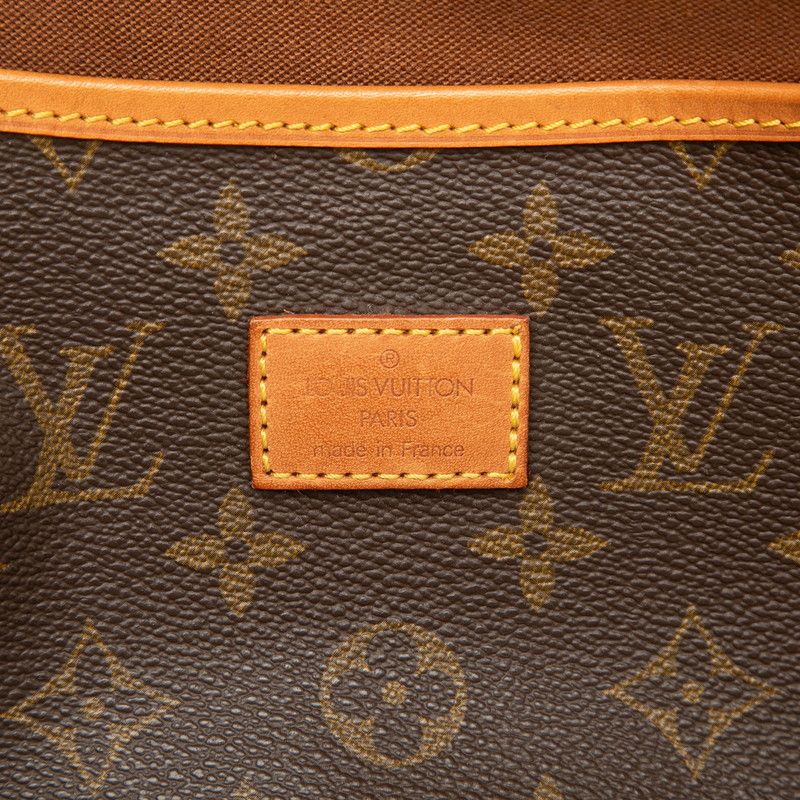 Louis Vuitton Monogram Saumur 35 Crossbody Shoulder Bag Brown Leather — view 6
