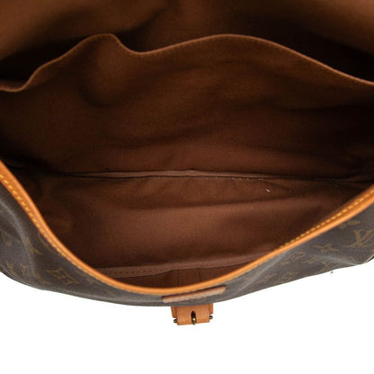 Louis Vuitton Monogram Saumur 35 Crossbody Shoulder Bag Brown Leather — view 5