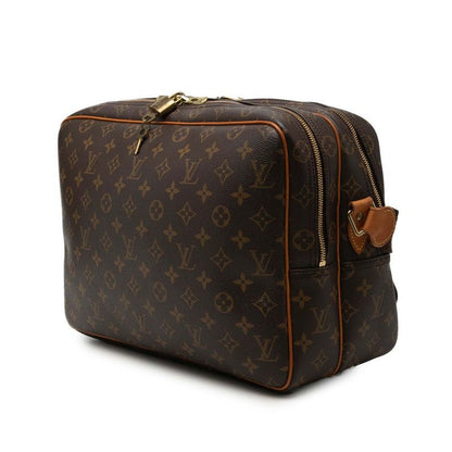Louis Vuitton Monogram Reporter GM Crossbody Shoulder Bag Brown Leather — view 2