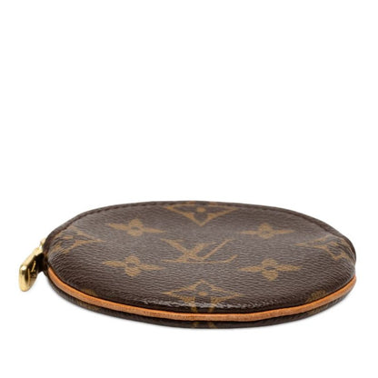 Louis Vuitton Monogram Porte Mone Ron Coin Case Brown Leather — view 3
