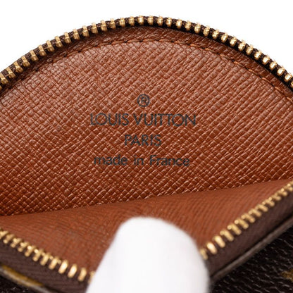Louis Vuitton Monogram Porte Mone Ron Coin Case Brown Leather — view 5