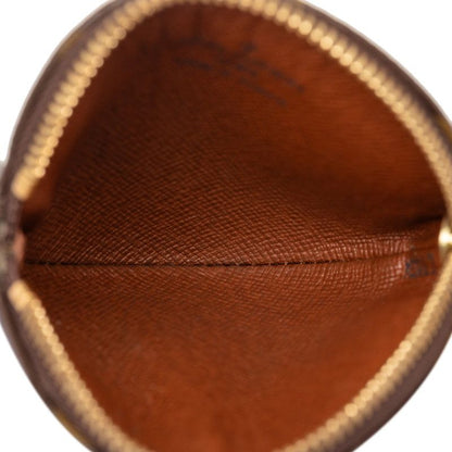 Louis Vuitton Monogram Porte Mone Ron Coin Case Brown Leather — view 4
