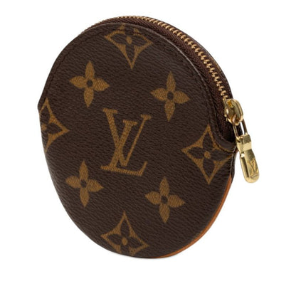 Louis Vuitton Monogram Porte Mone Ron Coin Case Brown Leather — view 2
