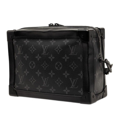 Louis Vuitton Monogram Eclipse Soft Trunk Crossbody Shoulder Bag Black Gray — view 2