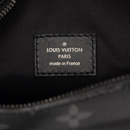 Louis Vuitton Monogram Eclipse Soft Trunk Crossbody Shoulder Bag Black Gray — view 6
