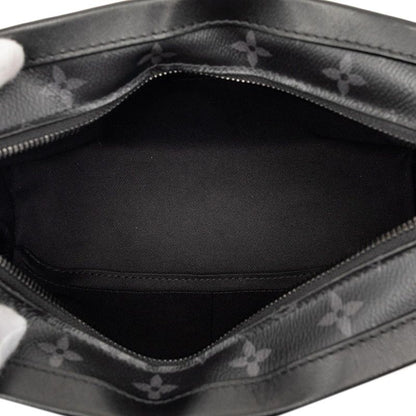 Louis Vuitton Monogram Eclipse Soft Trunk Crossbody Shoulder Bag Black Gray — view 5