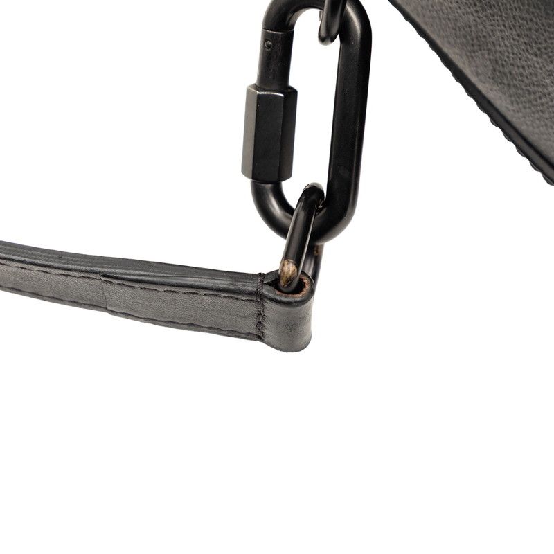 Louis Vuitton Monogram Eclipse Soft Trunk Crossbody Shoulder Bag Black Gray — view 4