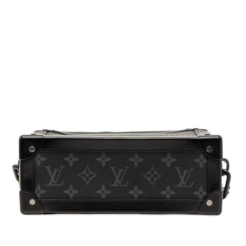 Louis Vuitton Monogram Eclipse Soft Trunk Crossbody Shoulder Bag Black Gray — view 3