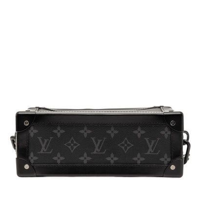 Louis Vuitton Monogram Eclipse Soft Trunk Crossbody Shoulder Bag Black Gray — view 3