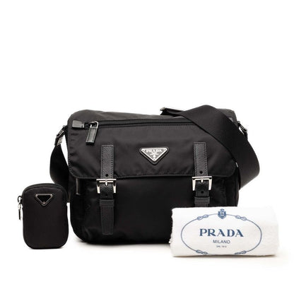 Prada Re-Nylon Shoulder Bag Black Nylon — view 6