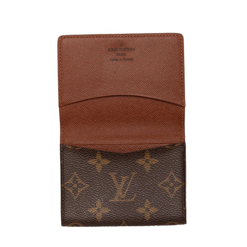 Louis Vuitton Monogram Envelope Carte de Visite Card Case Business Holder Brown — view 4