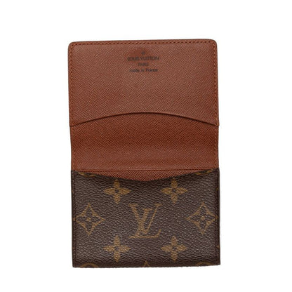 Louis Vuitton Monogram Envelope Carte de Visite Card Case Business Holder Brown — view 4