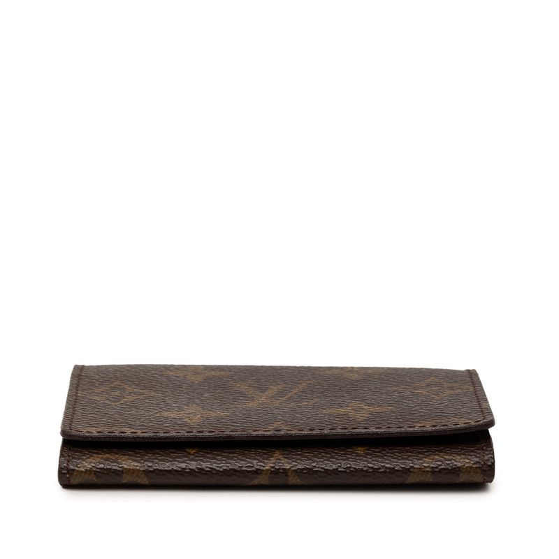 Louis Vuitton Monogram Envelope Carte de Visite Card Case Business Holder Brown — view 3