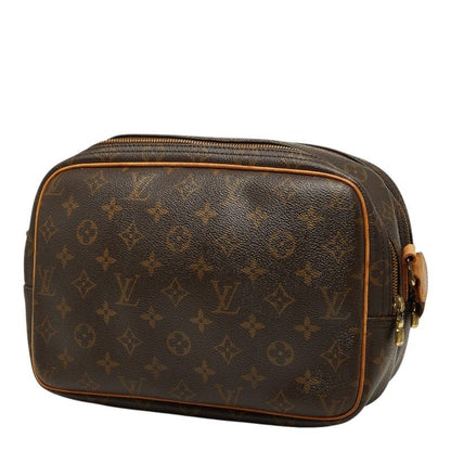 Louis Vuitton Monogram Reporter PM Crossbody Shoulder Bag Brown Leather — view 2