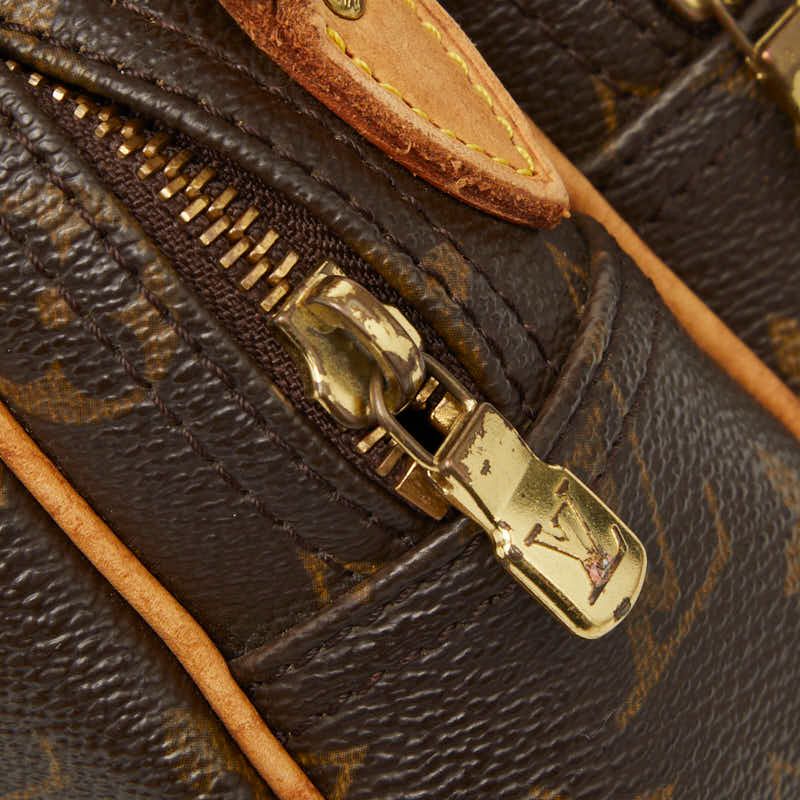 Louis Vuitton Monogram Reporter PM Crossbody Shoulder Bag Brown Leather — view 8