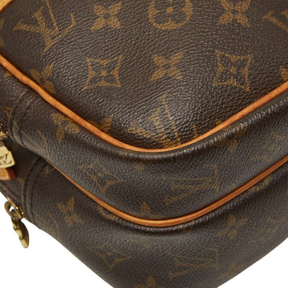 Louis Vuitton Monogram Reporter PM Crossbody Shoulder Bag Brown Leather — view 5
