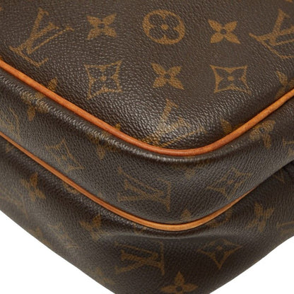 Louis Vuitton Monogram Reporter PM Crossbody Shoulder Bag Brown Leather — view 4