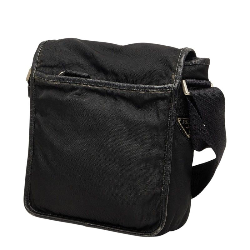Prada Crossbody Shoulder Bag Black Nylon — view 2