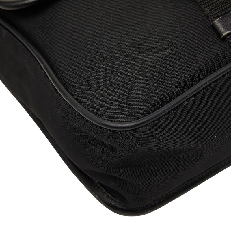 Prada Crossbody Shoulder Bag Black Nylon — view 5