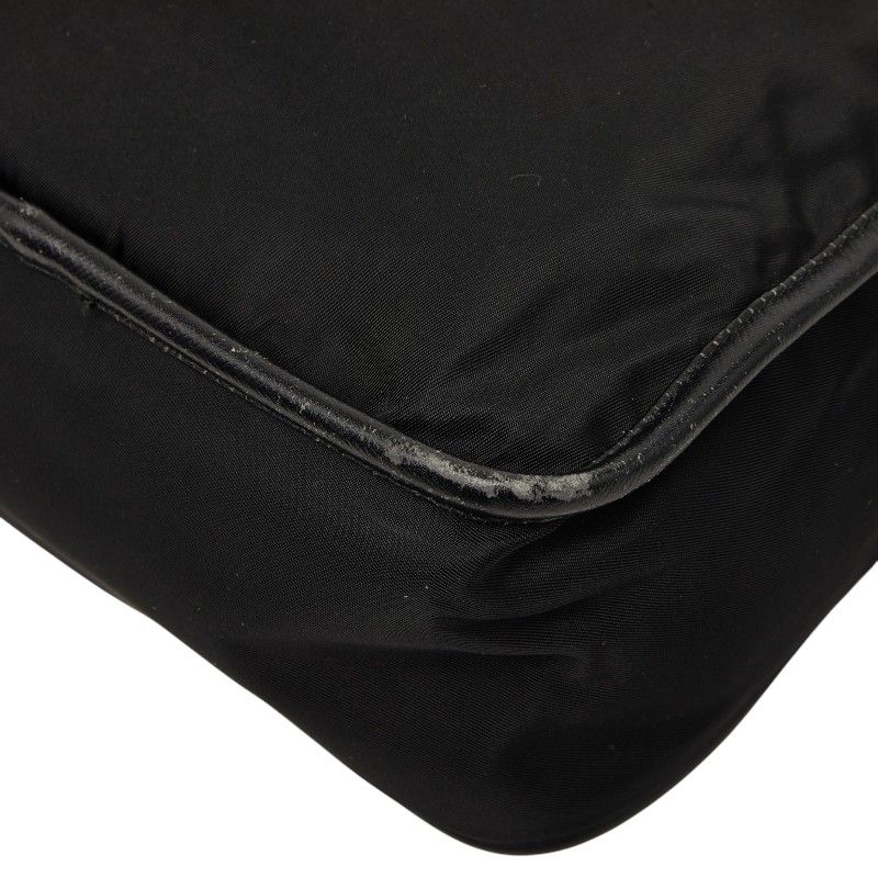 Prada Crossbody Shoulder Bag Black Nylon — view 6