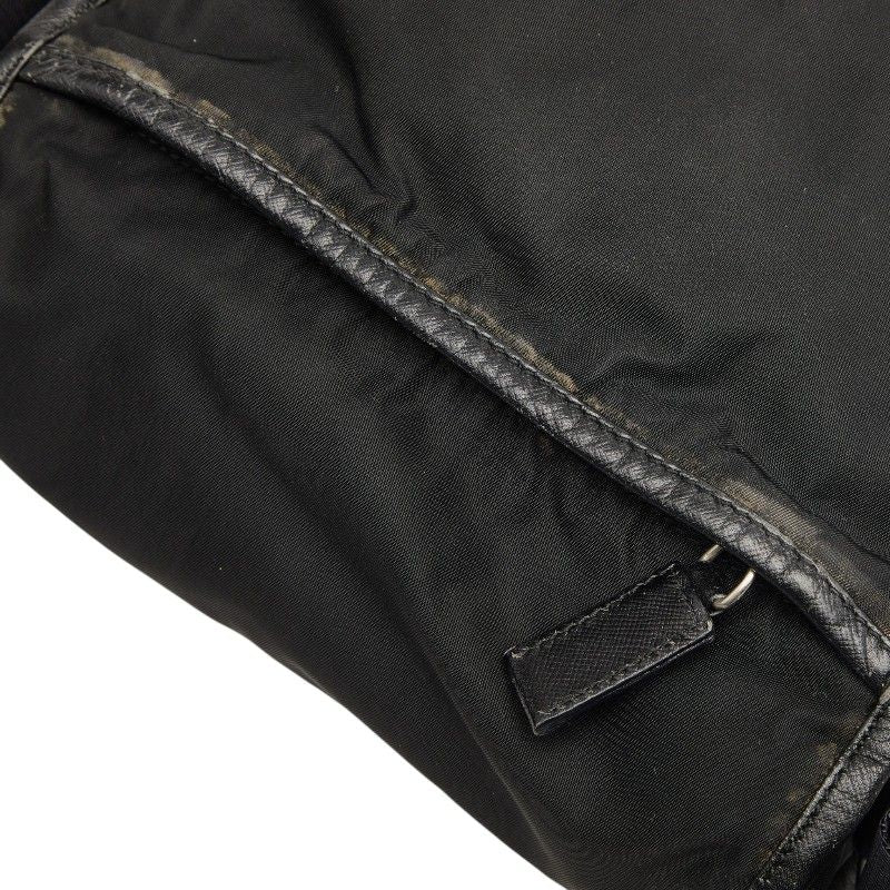 Prada Crossbody Shoulder Bag Black Nylon — view 8