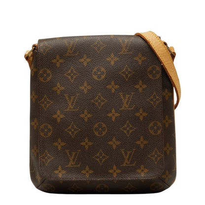 Louis Vuitton Monogram Musette Salsa Short Shoulder Bag Brown Leather
