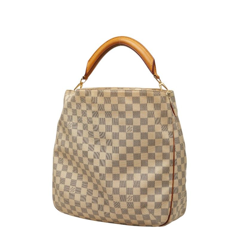 Louis Vuitton Damier Azur Sophie 2-Way Shoulder Bag White Leather — view 2