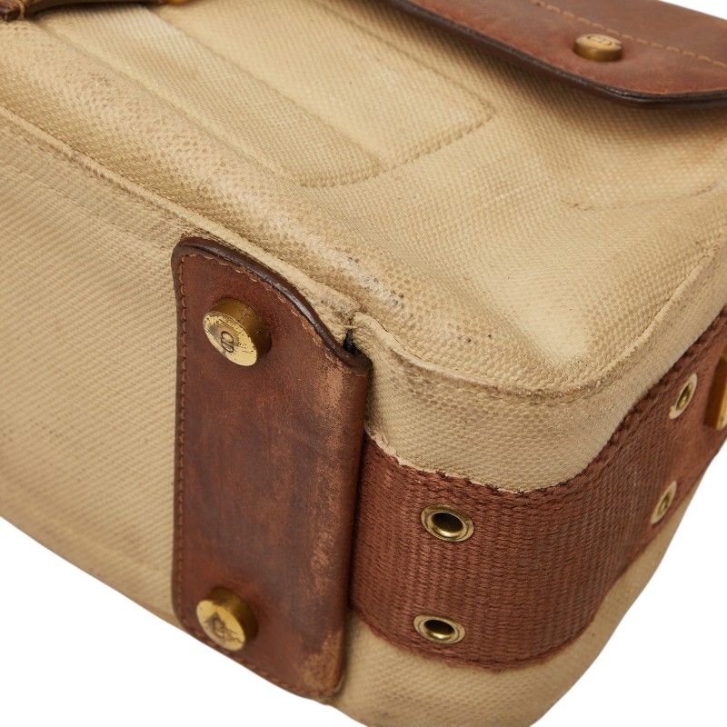 Dior Street Chic Shoulder Bag Beige Brown Leather — view 4