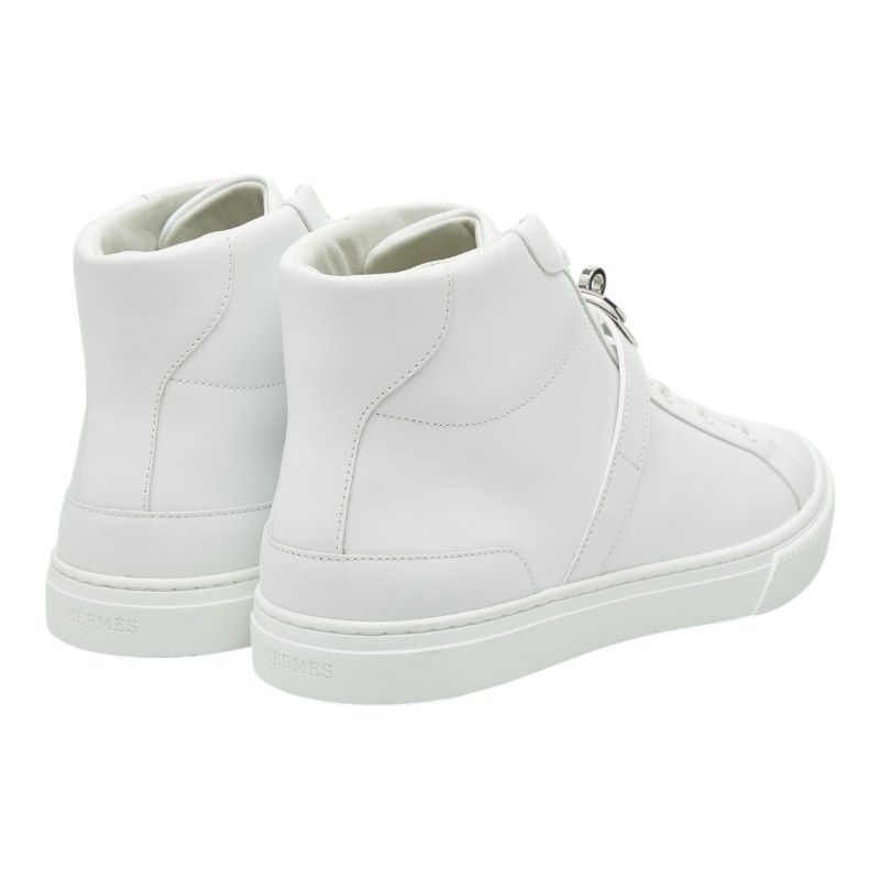 Hermes Kelly Daydream Sneakers High 41 White Leather — view 2