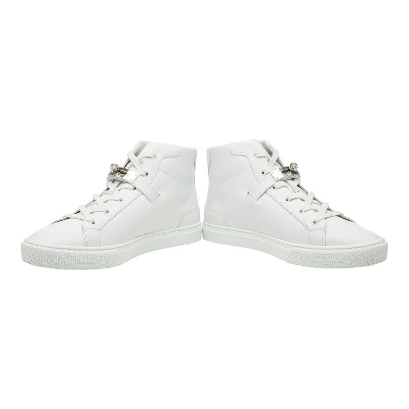 Hermes Kelly Daydream Sneakers High 41 White Leather — view 3