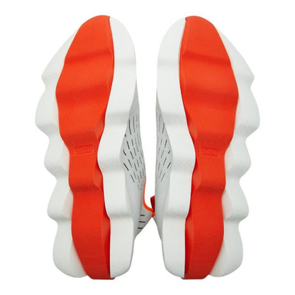 Hermes Logo Cles Sneakers Slip on 41.5 White Orange Fabric — view 5