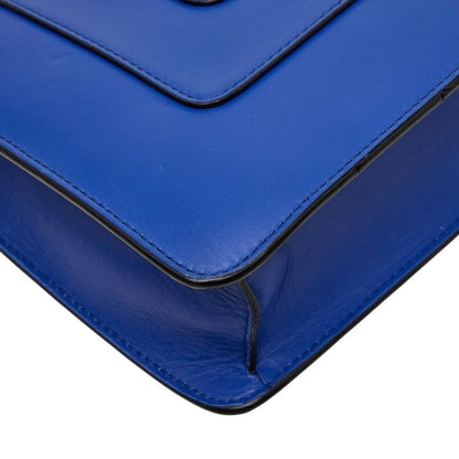 Bvlgari Serpenti Forever Chain Shoulder Bag Blue Leather — view 7