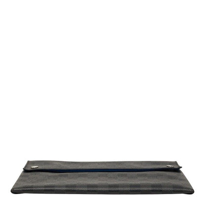 Louis Vuitton Damier Graphite Alpha Triple Pouch Set of 3 Clutch Black Leather — view 4